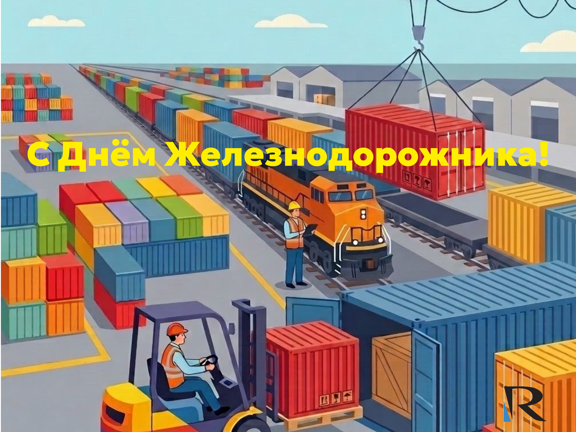 С Днём железнодорожника!